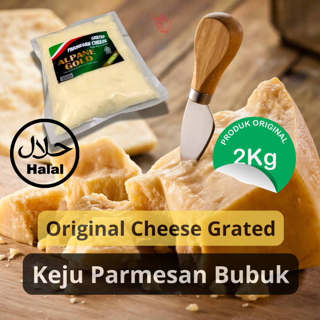 

Keju Parmesan Bubuk 2 Kg 2000 gr Original Cheese Grate