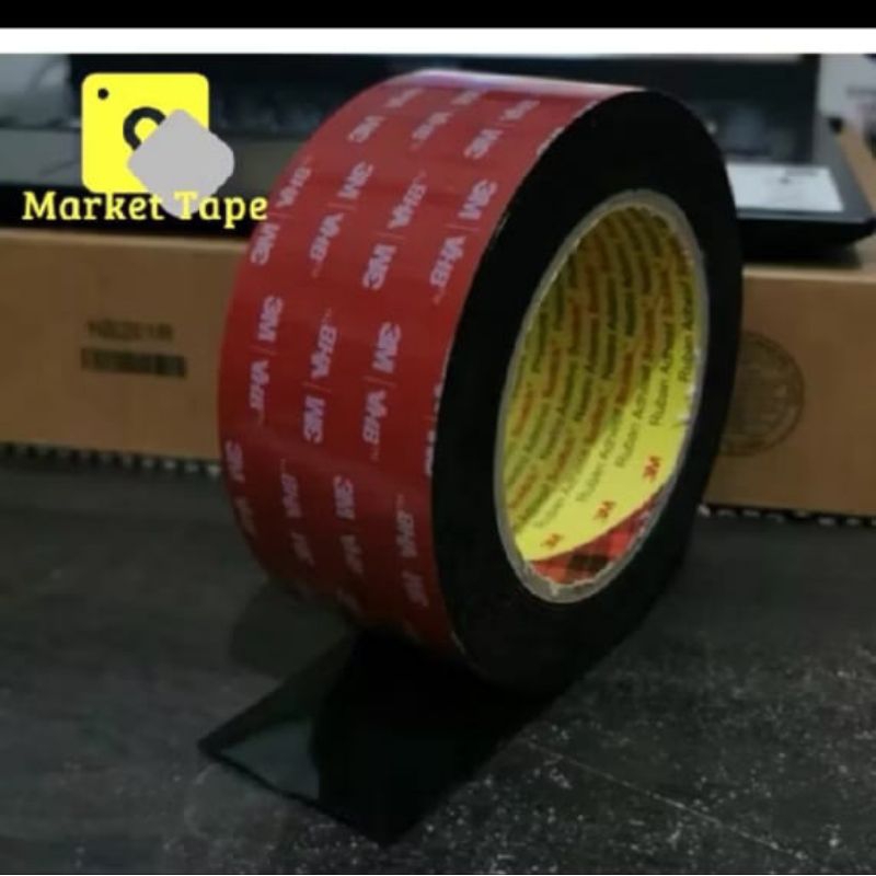 

3m 5952 double tape Heayy Duty black perekat super kuat hitam 48mm x 4, 5mtr