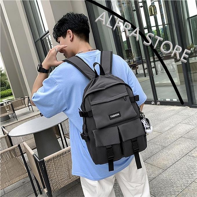 Alfra Store Tas Ransel FASHION Waterproof Anti air Tas Punggung Casual Bahan Kulit Tas Cowok Elegan