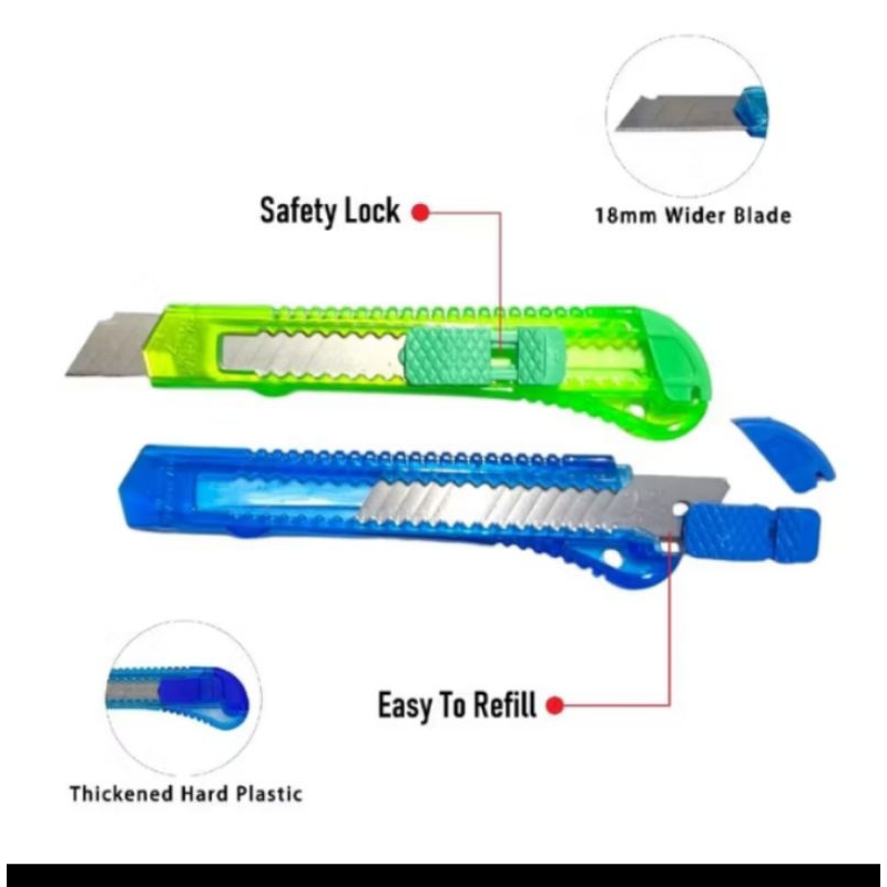 

Cutter Transparant / Pisau Kater Besar Transparant / Cutter CX-501P