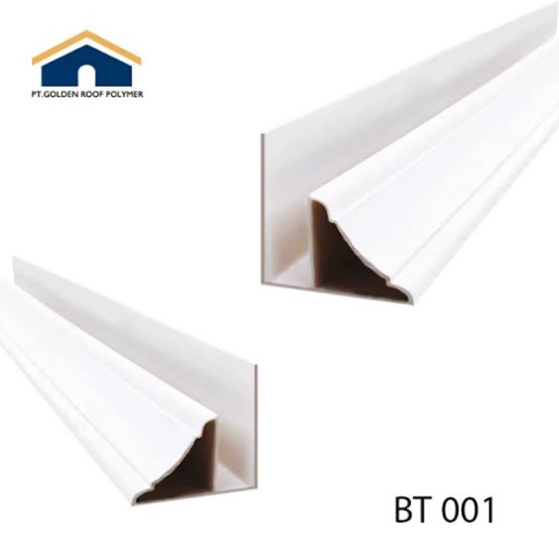 LIS PLAVON PVC TEMBOK, SIKU, TUTUP, SAMBUNG POLOS 4CM