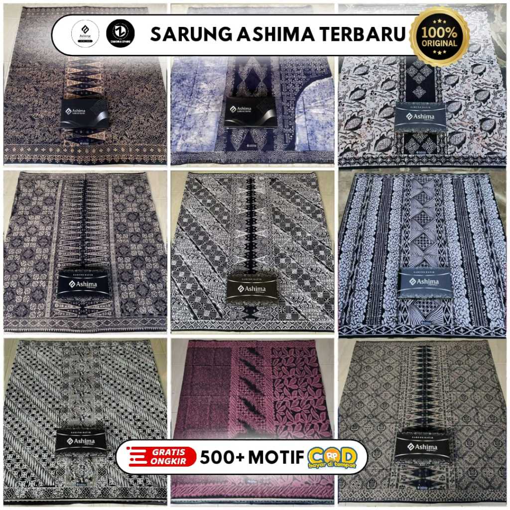 SARUNG ASHIMA TERBARU / SARUNG BATIK ASHIMA KEKINIAN / SARUNG BATIK ASHIMA CAP