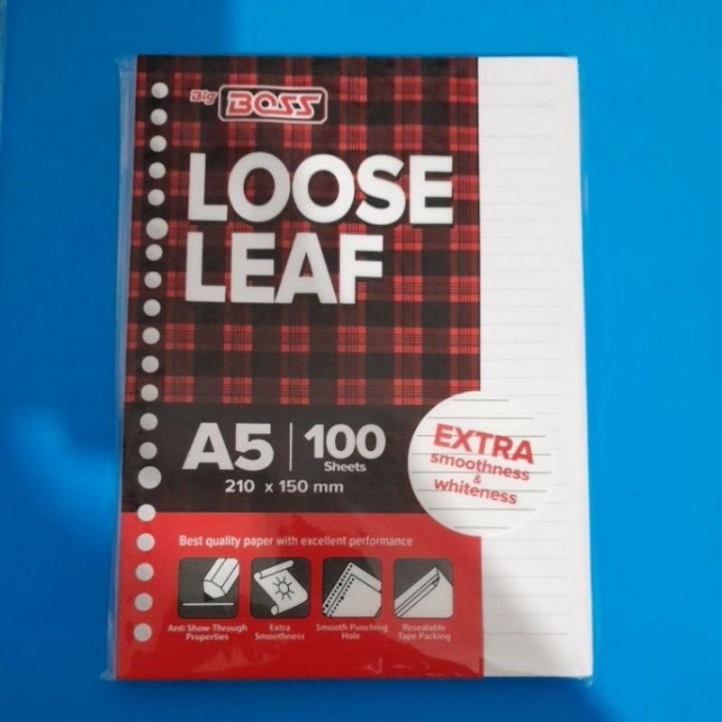 

isi binder Big boss garis A5 (100lbr)
