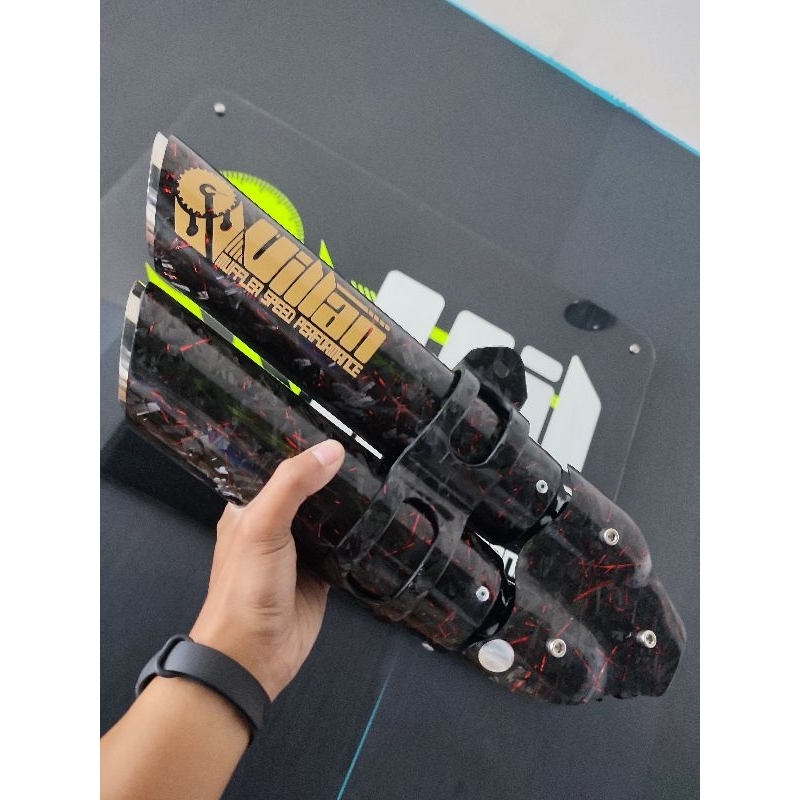 Knalpot Villan Dante2 Full Carbon Silencer Only inlet 50/51
