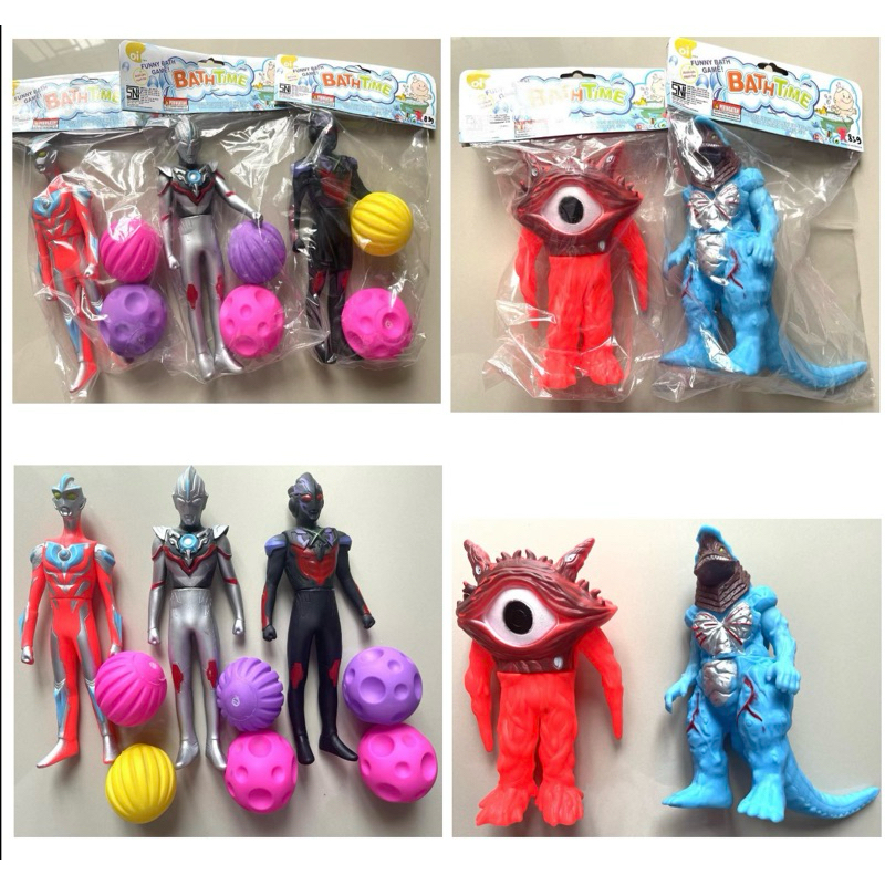 Mainan Karet Monster Dan Ultraman