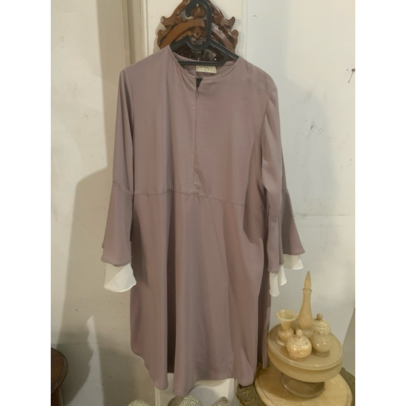preloved wearing klamby tunik ungu