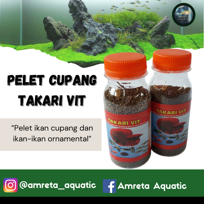Pelet ikan cupang Takari vit - Pelet Ikan hias Takari vit 50gr