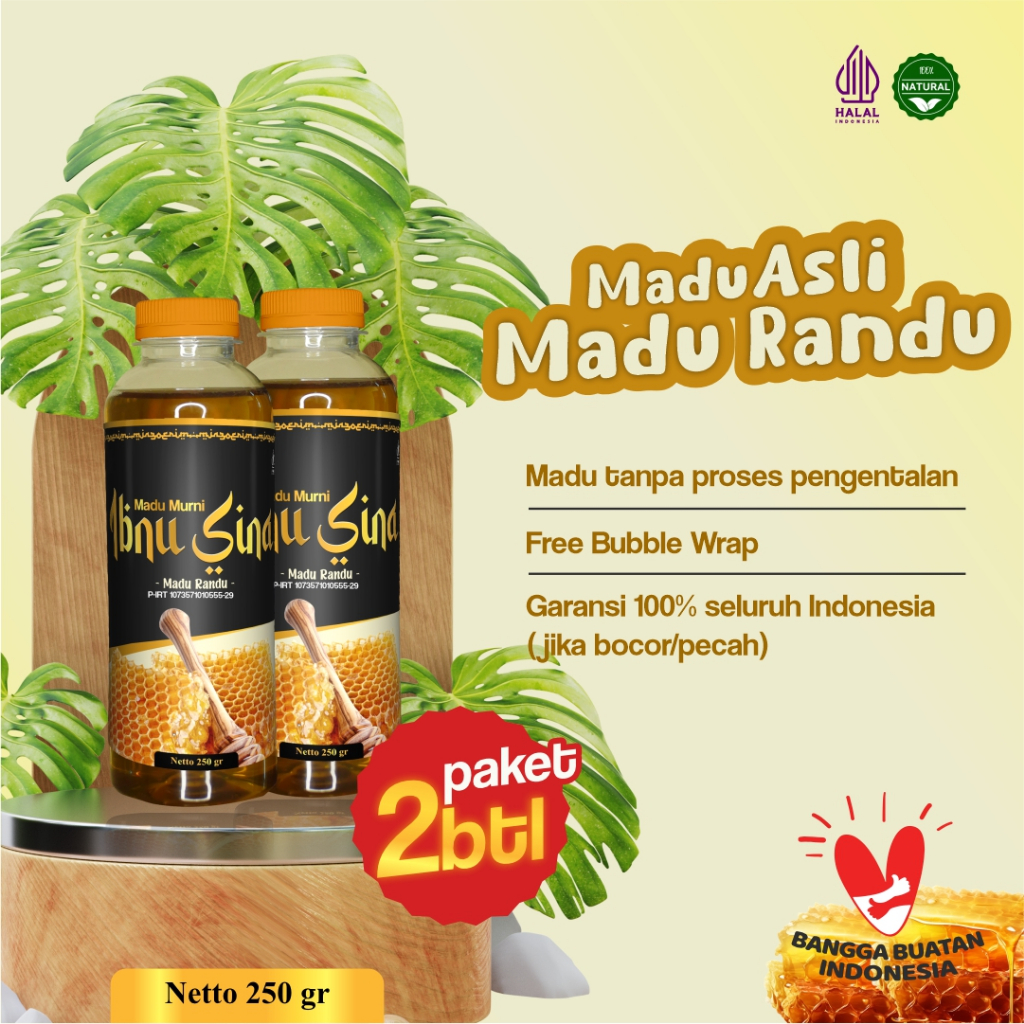 

Madu Murni Ibnu Sina Randu | 2 Botol | Membantu Menjaga Kesehatan