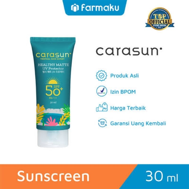 CARASUN SPF 50+ PA++++ HEALTHY MATTE UV PROTECTOR SUNSCREEN (reject kemasan)