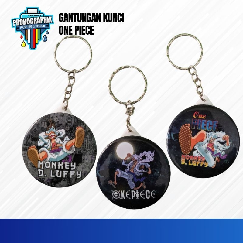 GANCI ONE PIECE, GANTUNGAN KUNCI LUFFY ONE PIECE GEAR 5, GANCI ANIME