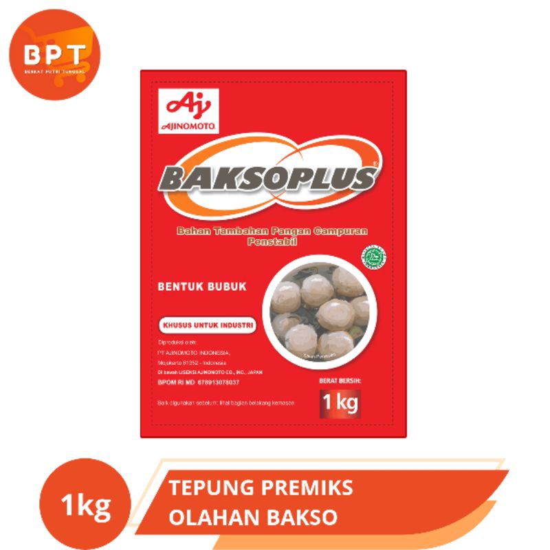 

Baksoplus Ajinomoto 1 kg (Tepung Premix Untuk Bakso)