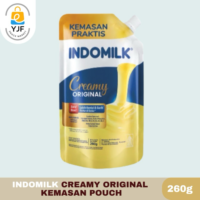 

Indomilk SKM Creamy Original Pouch / Indomilk SKM Original Creamer Kental Manis - 200g
