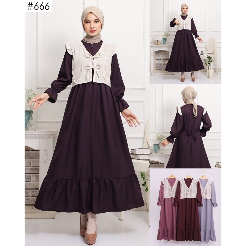 Gamis vest korean style
