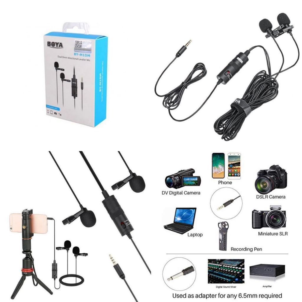 Mic Youtuber BOYA M1DM / mic kecil tanpa kabel