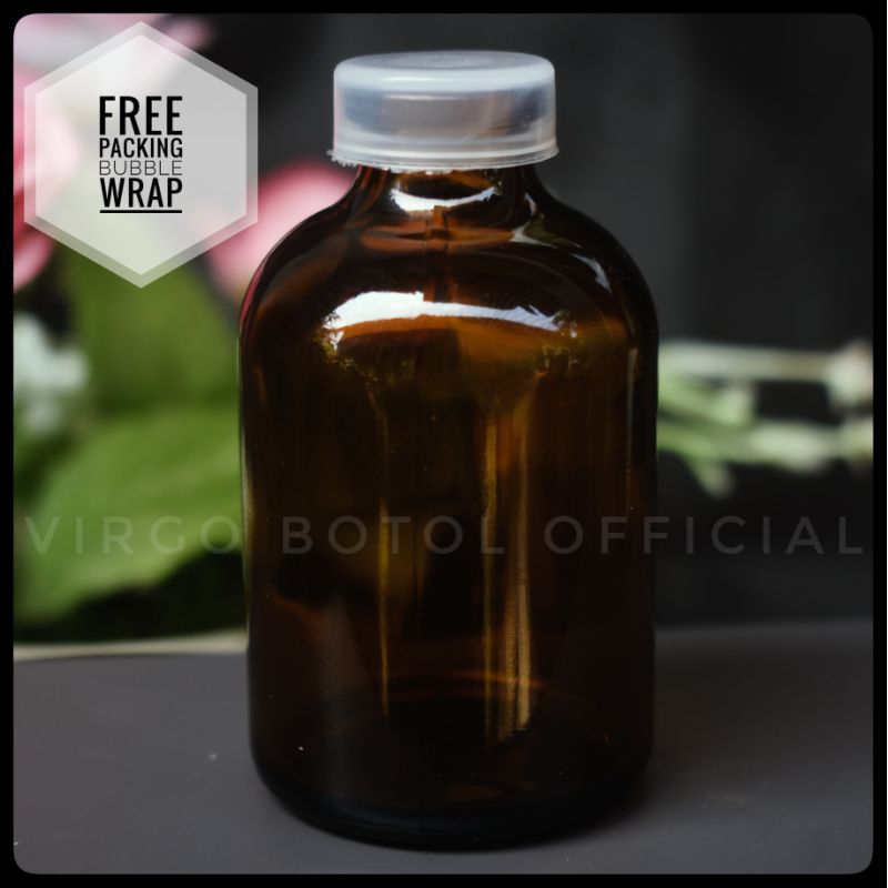 Botol Kaca Vial 50ml Amber / Coklat
