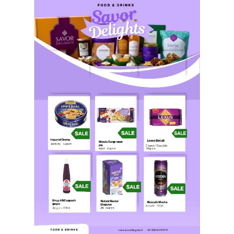 

‼️ KATALOG PRODUK EXCLUSIVE ‼️ SET HAMPERS ( GET 6 PCS FOOD & DRINK )