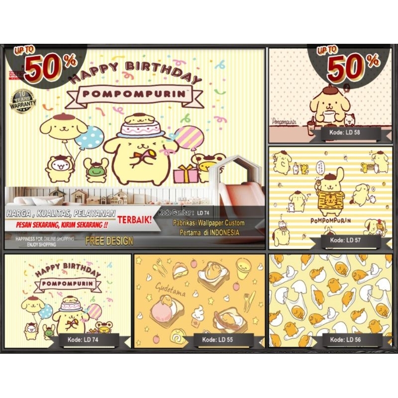 Wallpaper Dinding Custom 3D Animasi Anak | Animasi Kerajaan | Wallpaper Request Gambar | Wallpaper K