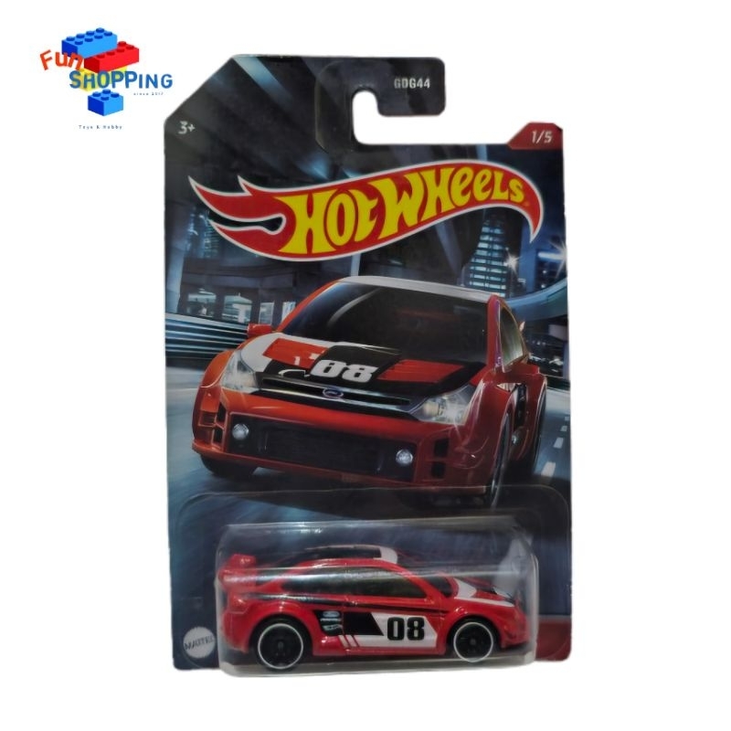 HOT WHEELS FORD FOCUS RED BLACK