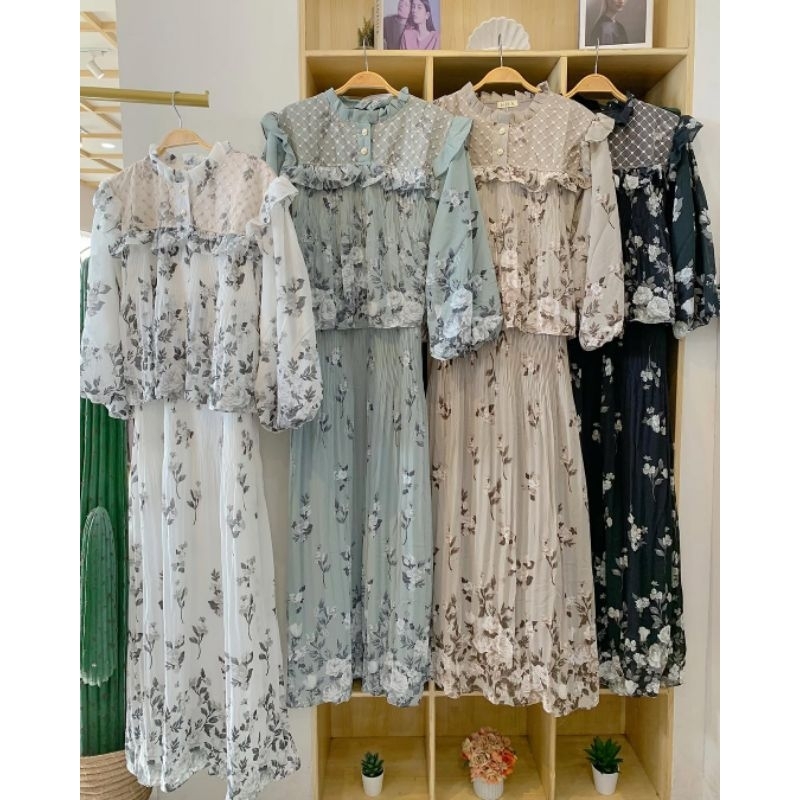 DRESS AZZIMA| LONG DRESS WANITA| GAMIS| KAFTAN CASUAL