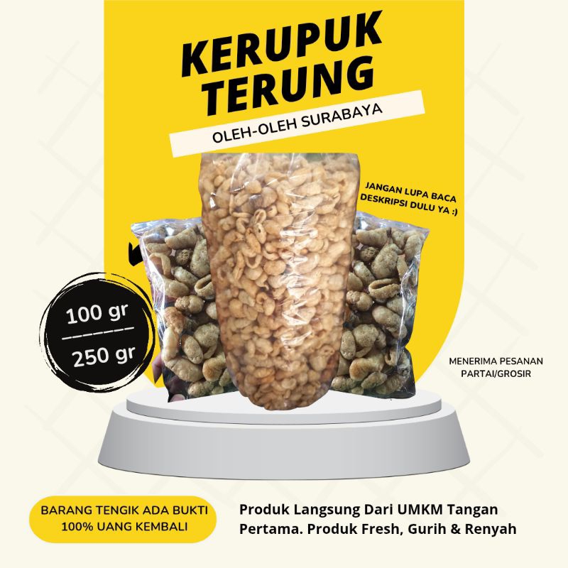 

Kerupuk Terung Timun Laut 250 gram Khas Kenjeran Surabaya