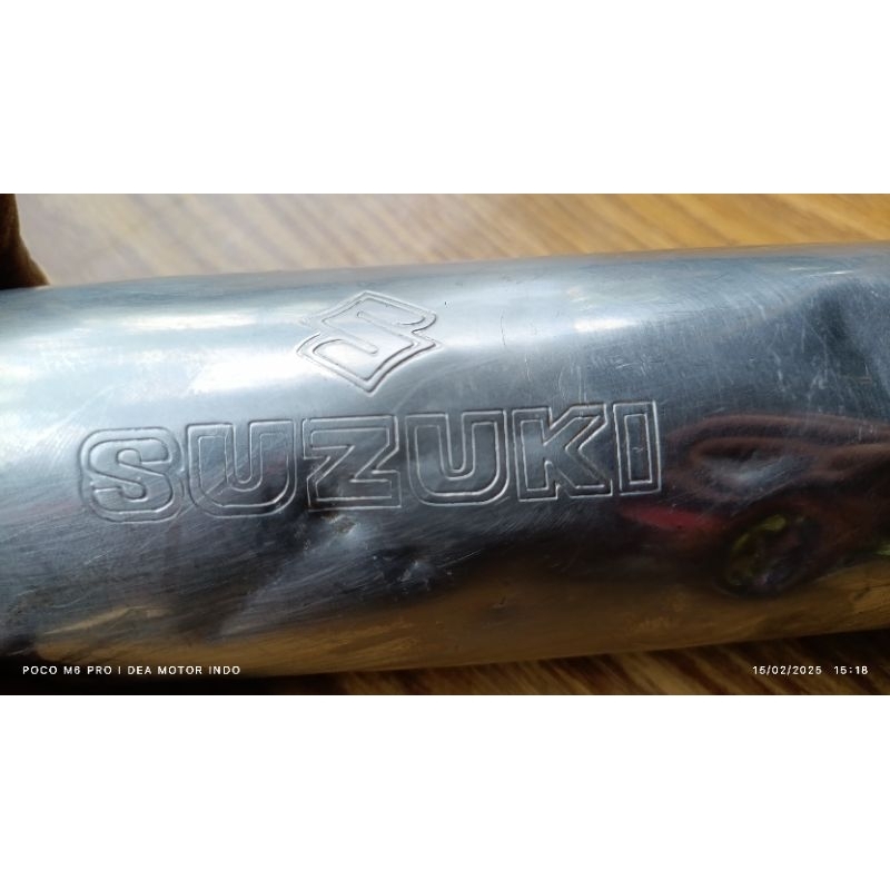 Knalpot Suzuki GS tornado original suara garing/kenapa Suzuki GS tornado/original jaring knalpot Suz