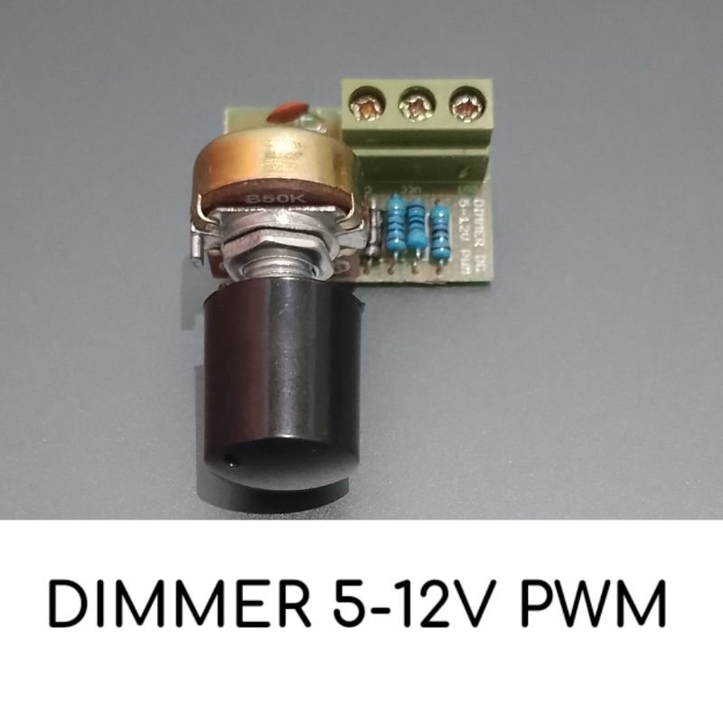 Dimmer DC 5-12V PWM 12A untuk LED, Motor, Dll