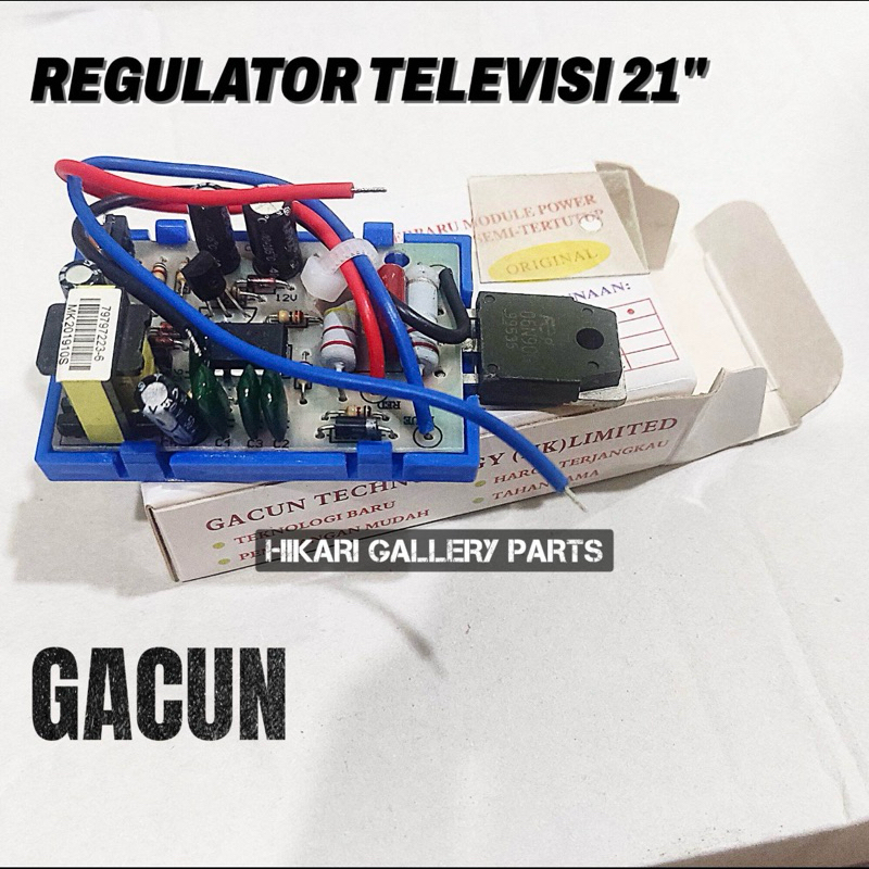 REGULATOR TV GACUN 21" 21inchi / REGULATOR televisi GACUN TV 21 INCH 21inc 21 in