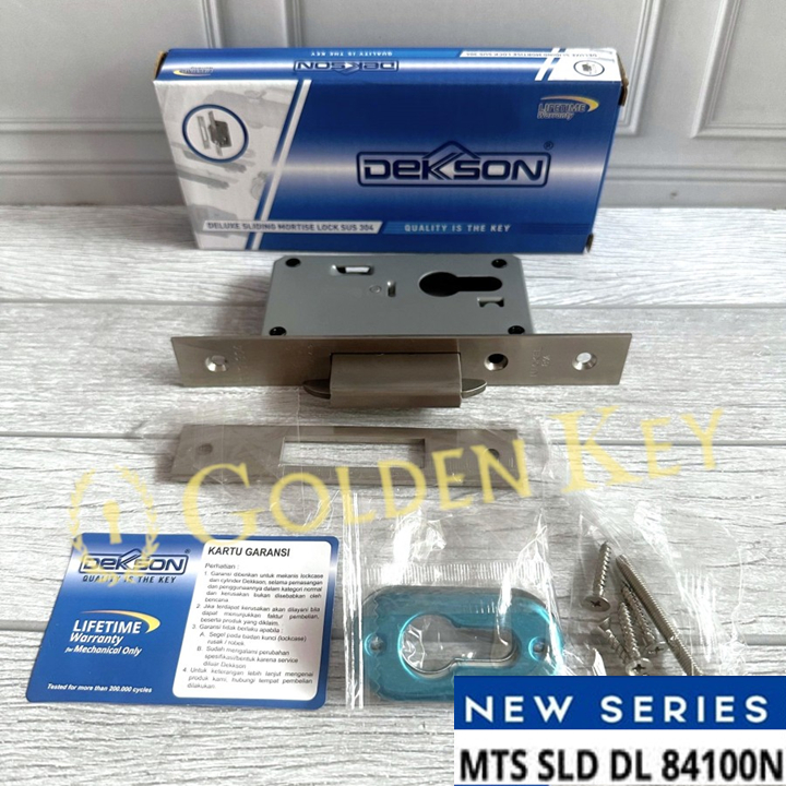 Bodi Body Kunci Pintu Mekar Kayu Geser Sliding MTS SLD DL 84100N 84100 N SSS Dekson Dekkson Mortise 