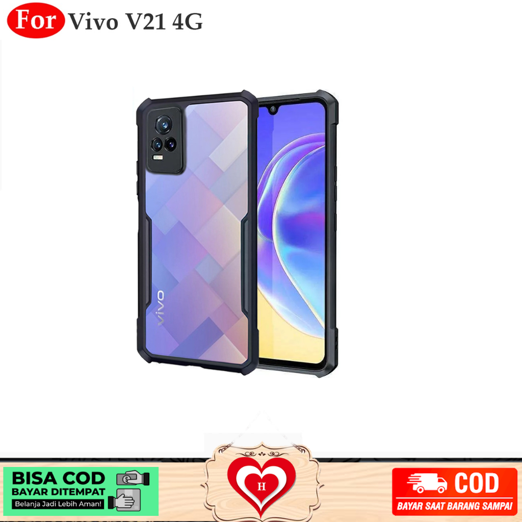 HARDCASE SHOFPROOF VIVO V21 4G 5G V20 V20SE HARDCASE TRANSPARAN ARMOR
