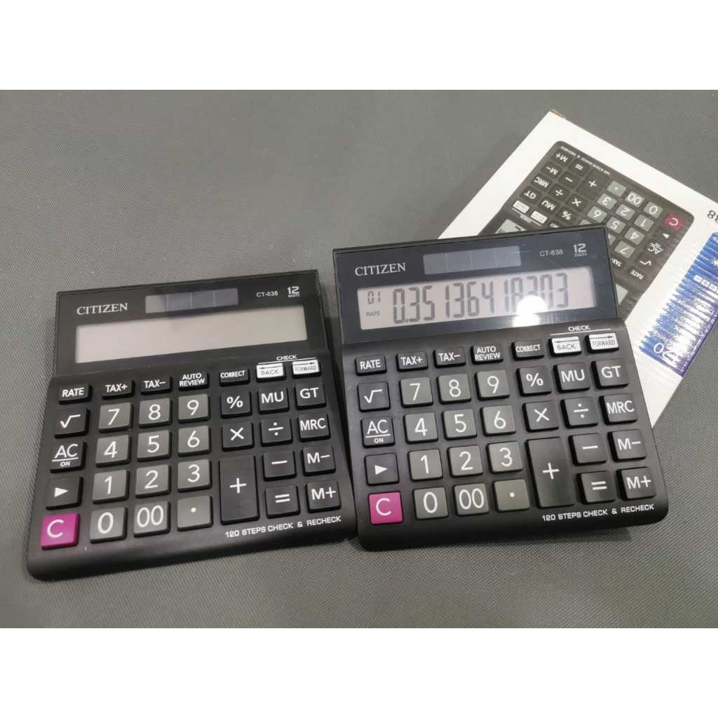 

[1pcs] Kalkulator CT-638 12digit ukuran 15cm x 16cm