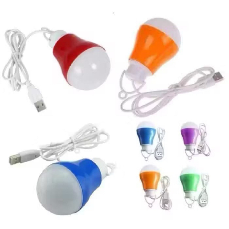 BOHLAM USB LAMPU TIDUR LAMPU BELAJAR / Lampu Bohlam Portable USB 7Watt Bohlam 7W USB LED Terang