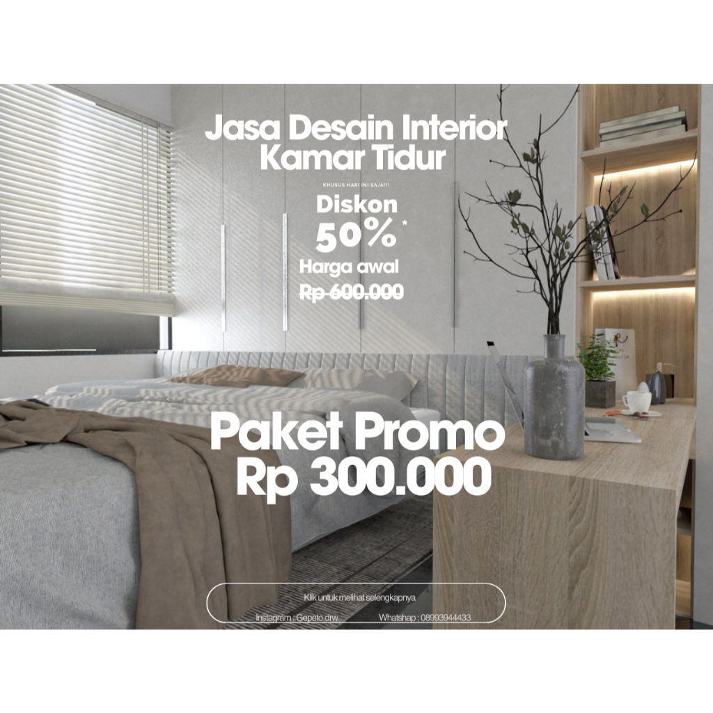 JASA DESAIN INTERIOR KAMAR TIDUR