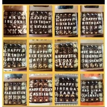 

Brownies panggang Fudgy Ulang tahun (bisa custom tulisan)