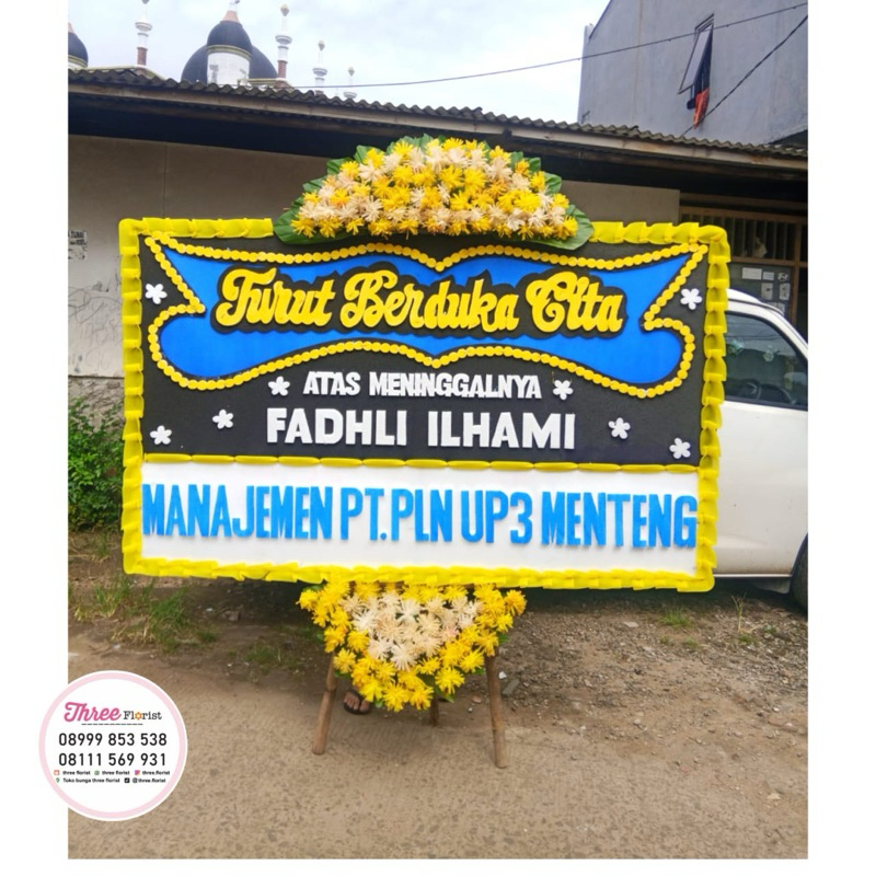 karangan bunga papan dukacita // bunga papan dukacita // karangan bunga papan ucapan dukacita
