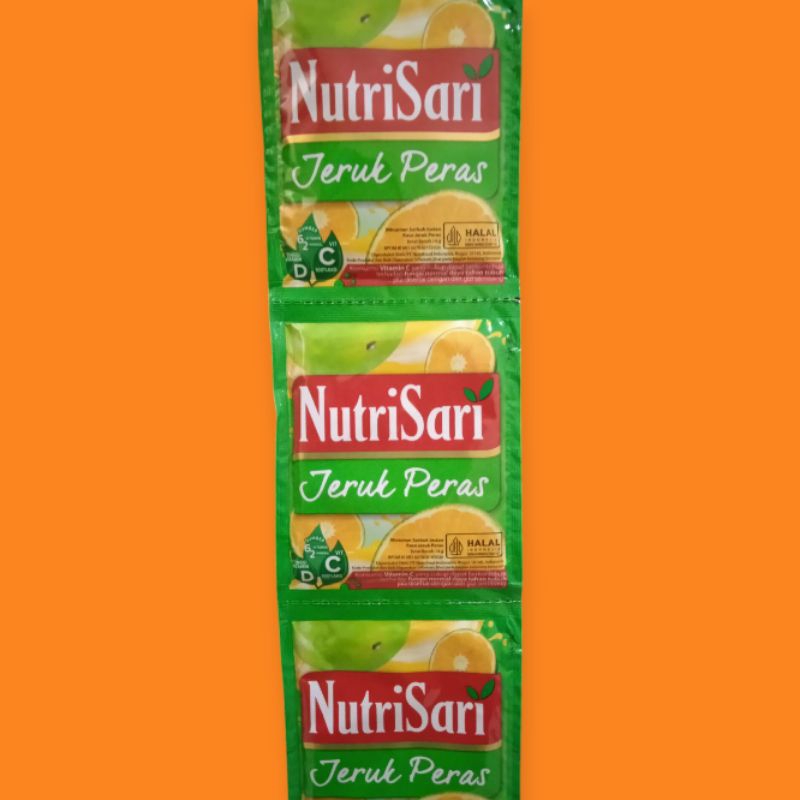

Nutrisari all varian Nutrisari jeruk peras nutrisari jeruk nipis dll per renceng isi 10 sachet