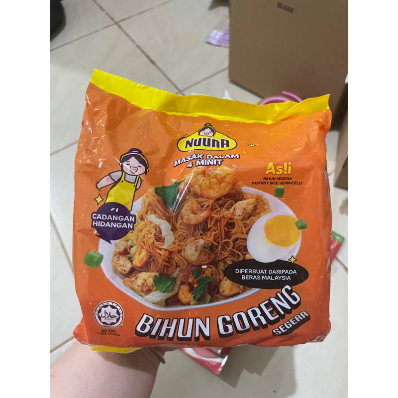 

Nuuna Bihun Goreng Segera Instant Halal Malaysia isi 5