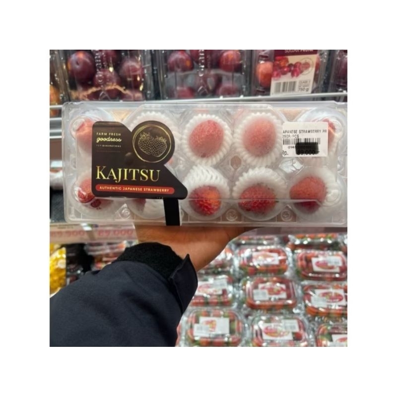 

Buah Strawberry Jepang Kajitsu Super Red 125 Grm / Pack