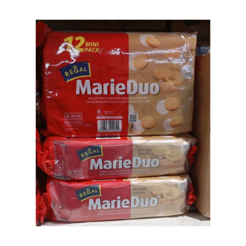 

REGAL MARIE DUO PEANUT ISI 5 PAK (1 PAK ISI 12 PCS @20GR)