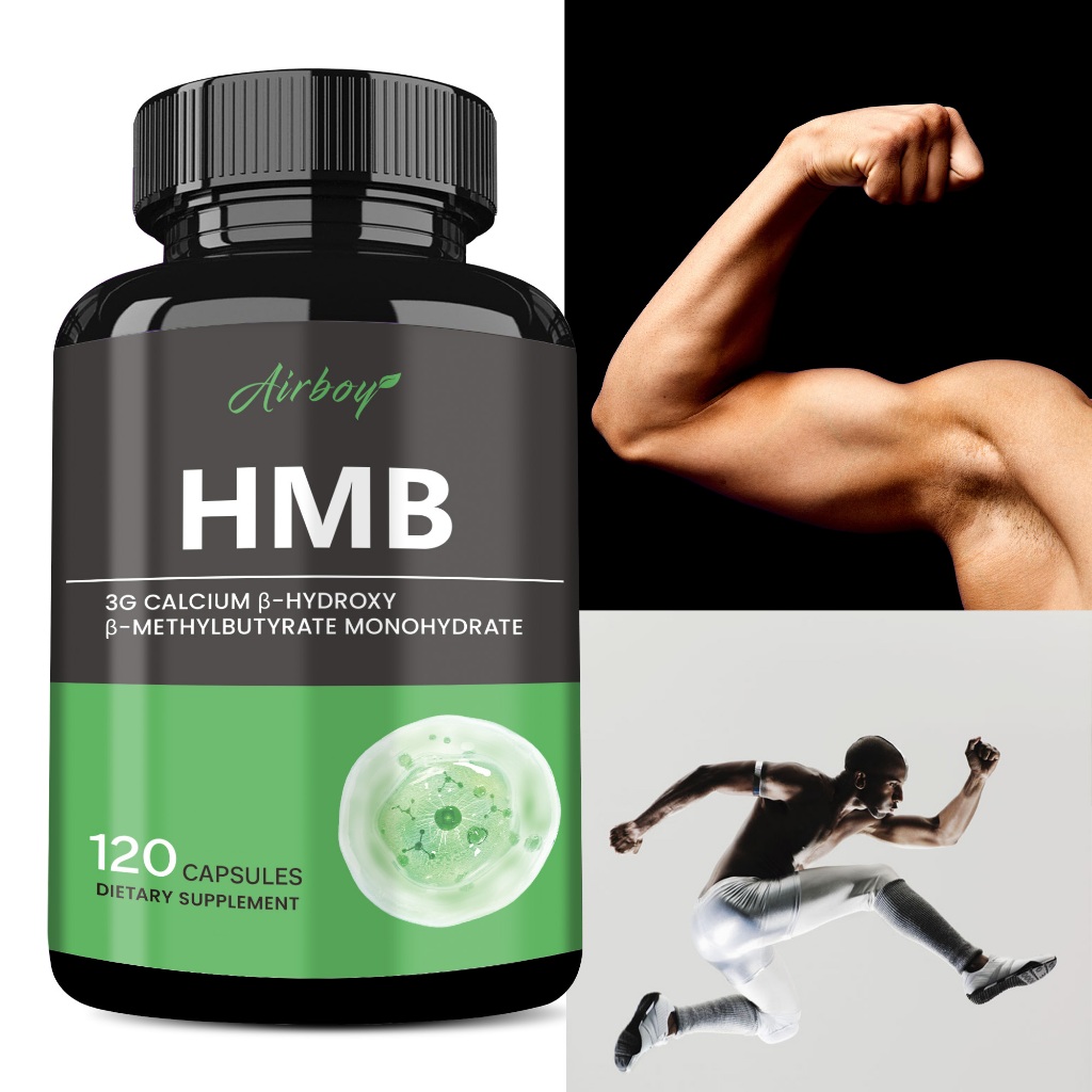 Suplemen HMB (Beta-Hydroxy Beta-Methylbutyrate) - 3000mg, 120 Kapsul, Pendukung Pertumbuhan Otot