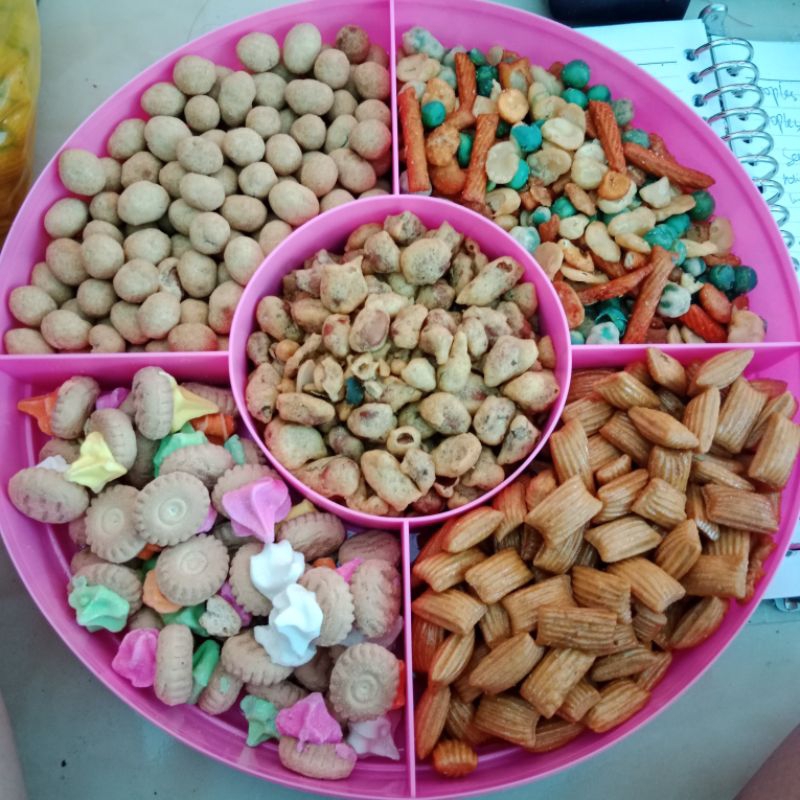 

hampers lebaran aneka snack tray sekat 5
