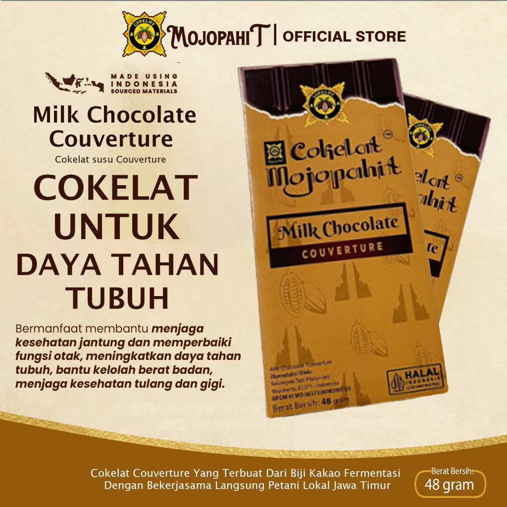 

Milk Chocolate Original 48 gram (Cokelat Mojopahit)