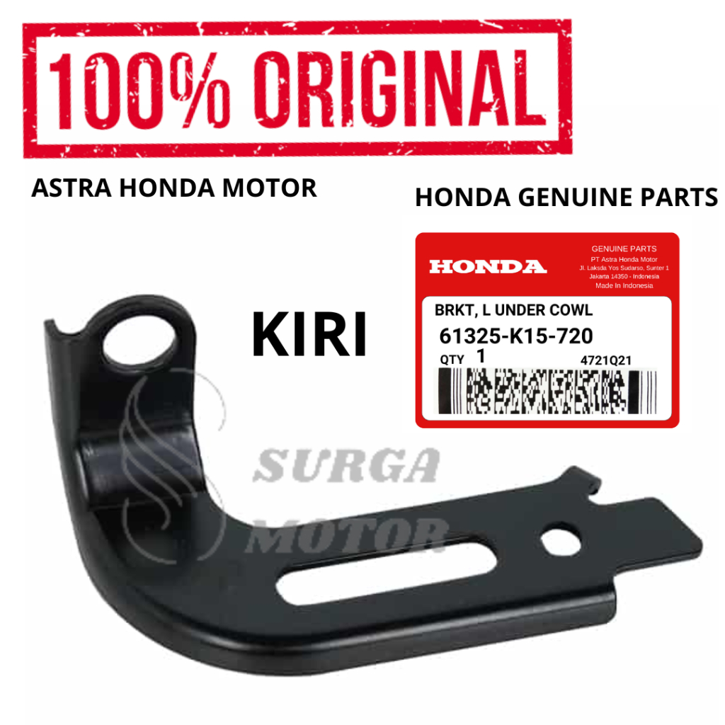 Bracket Kiri Under Cowl CB150R StreetFire K15P Original Honda AHM 61325-K15-720 Braket Dudukan Cowel