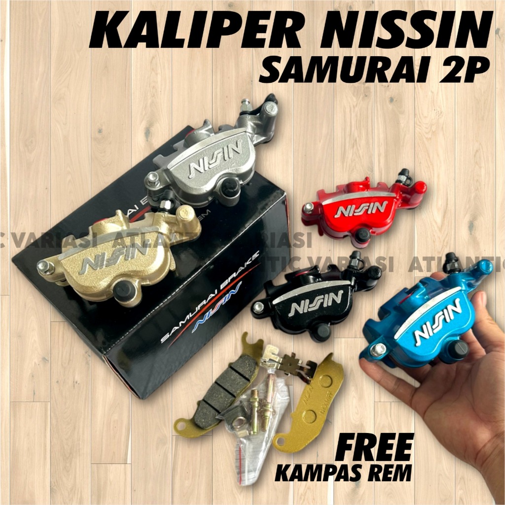 Kaliper Nissin Samurai 2Piston Beat , Scoopy , Vario125 , Vario150 , Genio , Vario 160 CBS , Vario