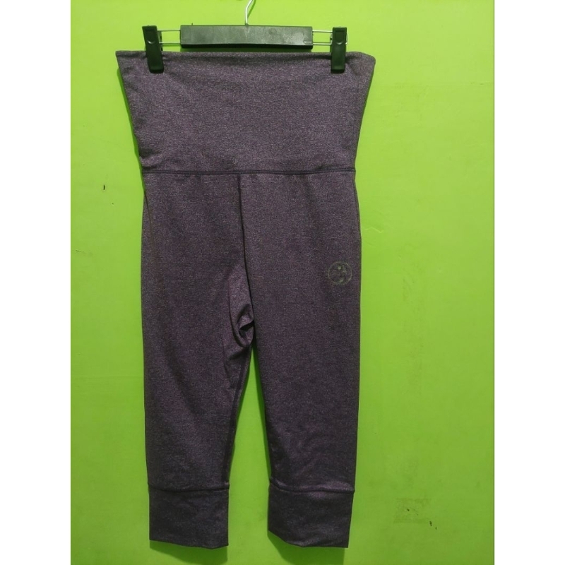 celana legging high waist 7/8 gym running zumba wear preloved