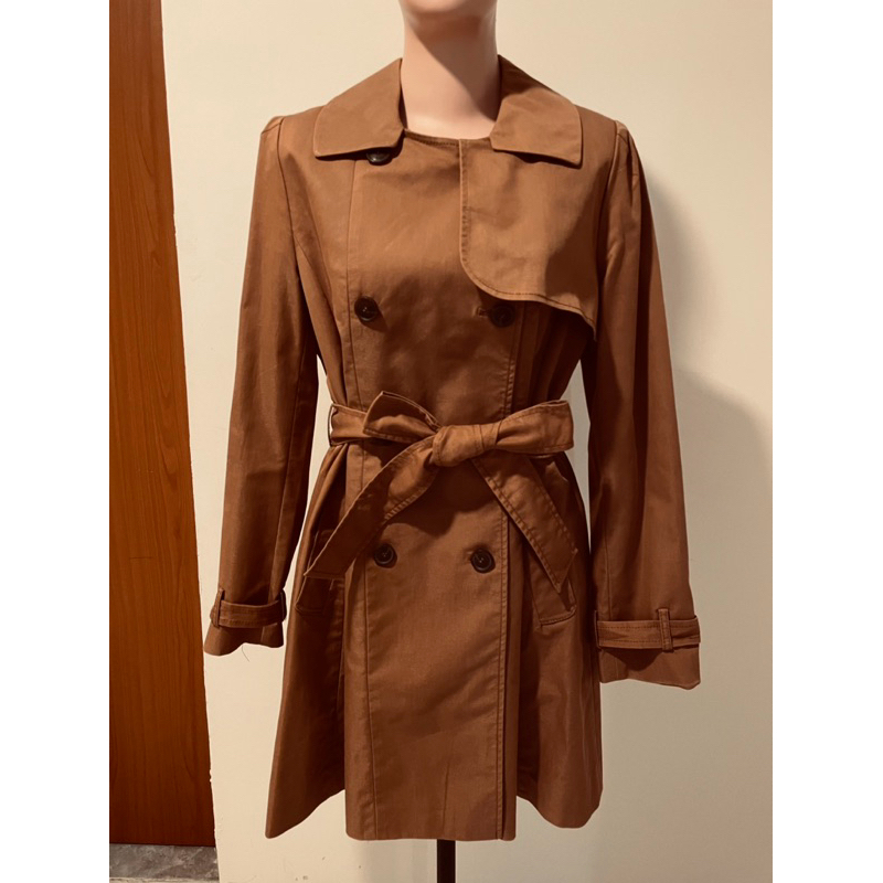 Prelove Coat Dress Wanita Warna Karamel