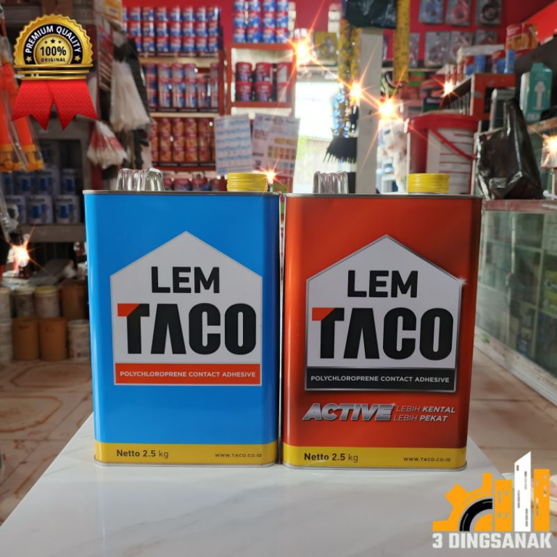 LEM TACO/LEM TACO AKTIVE/LEM HPL/LEM PVC/LEM VINYL/LEM SEPATU/LEM KARPET/LEM SERBAGUNA 2,5 Kg