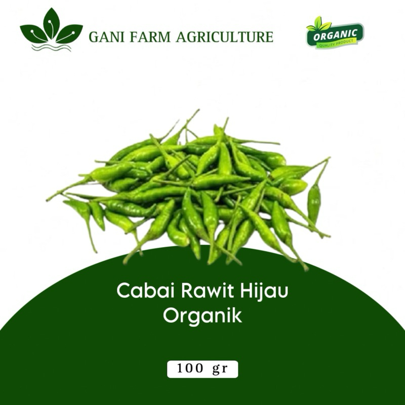 

Cabai Rawit Hijau Organik 100 gr