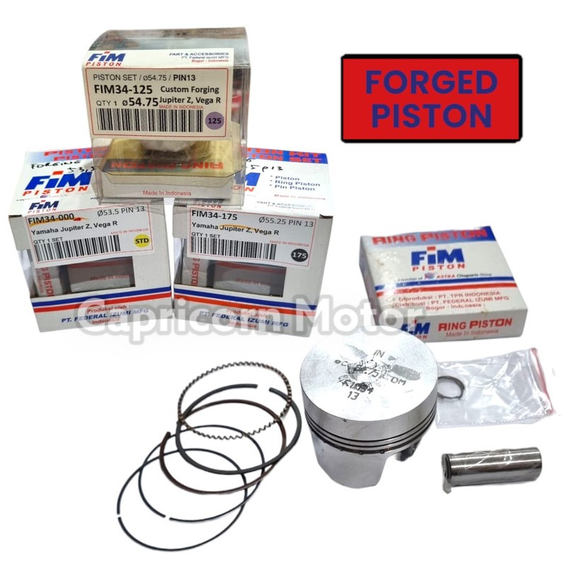 Piston Kit FORGED MENTAH CUSTOM 53.5 54 54.5 54.75 55 55.25 PEN 13 FIM34 FIM IZUMI FORGING PISTON ME