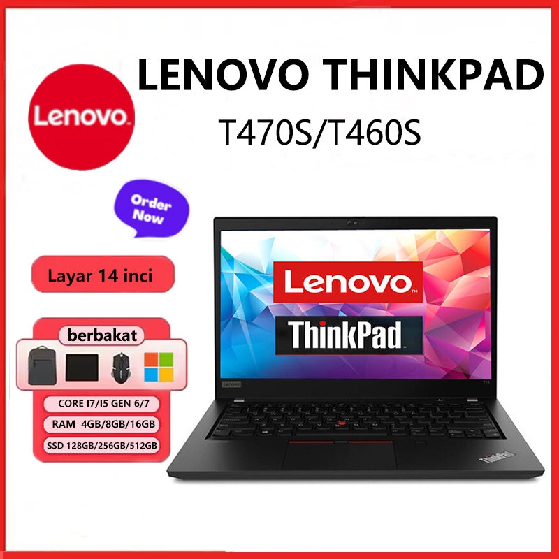 Laptop Lenovo ThinkPad T470S/460S | Intel Core i7/ i5 | Mulus/Original/Berkualitas/Bergaransi