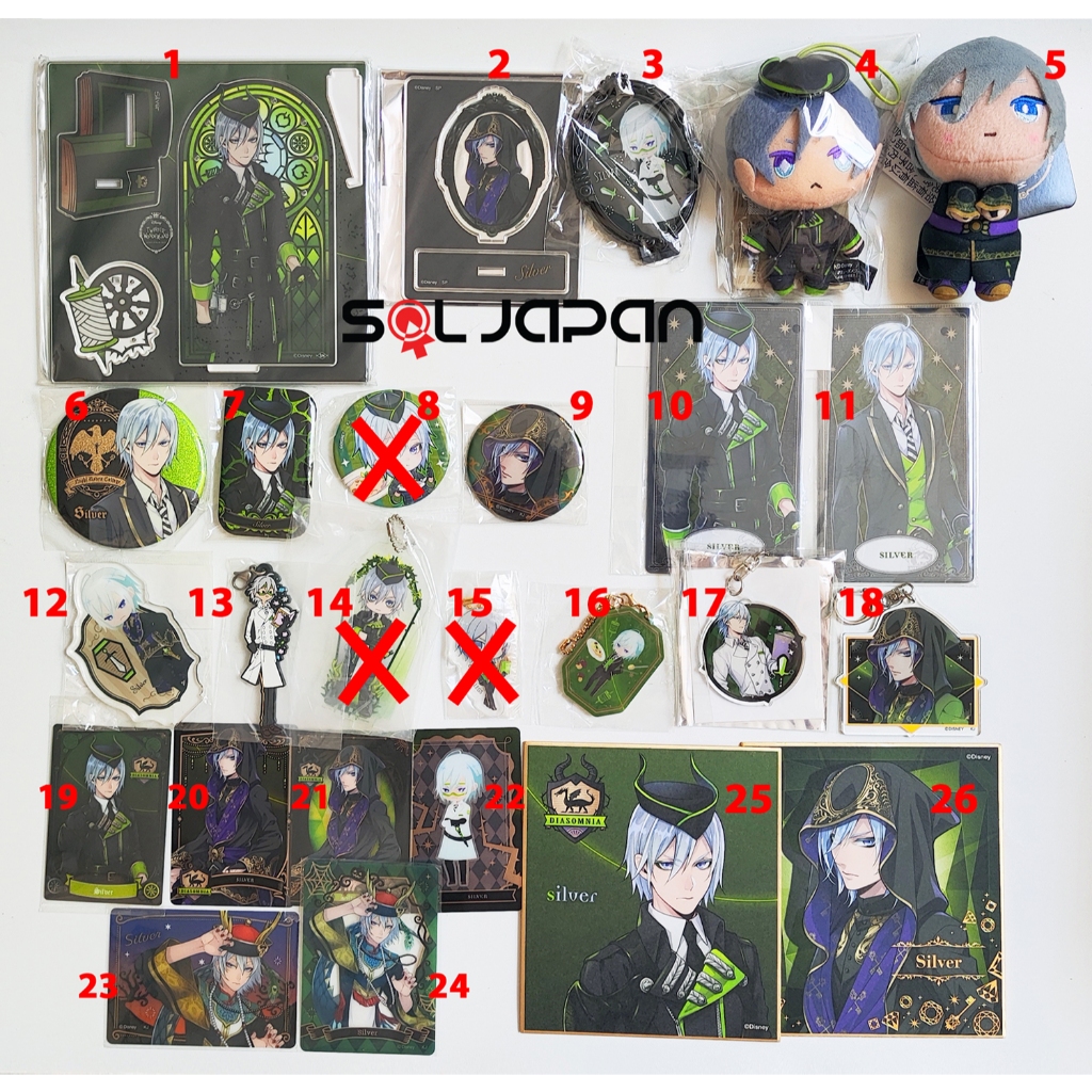 Twisted Wonderland Dorm Mascot Acrylic Stand OshiPita Keyholder Badge Rubber Strap Wafer Card Shikis